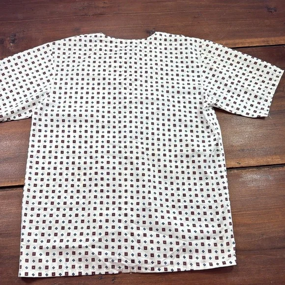 Men's Hanes Classic Night Pajama‎ Sleep Shirt Buttons Size Small Cotton Blend - Picture 7 of 8